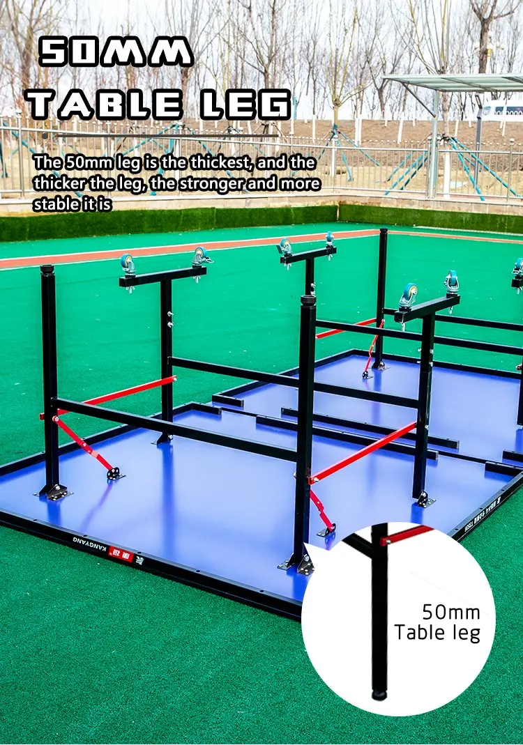 Folding Table Tennis Table with Wheels Indoor OEM (17)