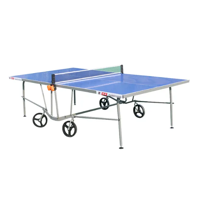 The outdoor folding and mobile aluminum-framed ping-pong table