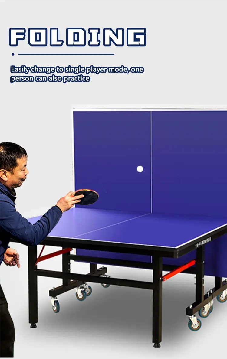 Folding Table Tennis Table with Wheels Indoor OEM (14)