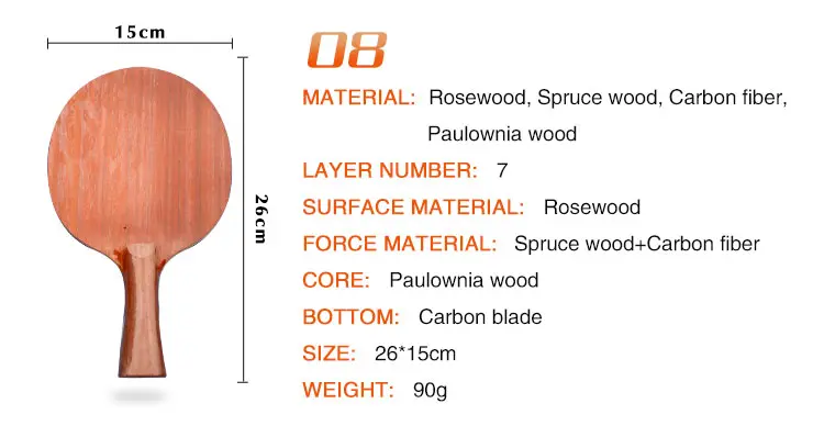 Professional Table Tennis Blades Carbon & All-Wood Mastery for Elite Play (22)