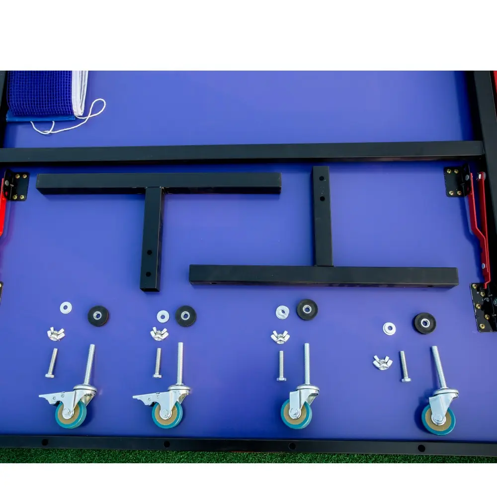 Folding Table Tennis Table with Wheels Indoor OEM (4).jpg